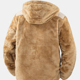 Kabát s kapucňou z teddy fleece
