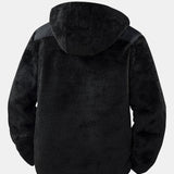 Kabát s kapucňou z teddy fleece