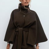 Lusana | Elegantný kabát s opaskom