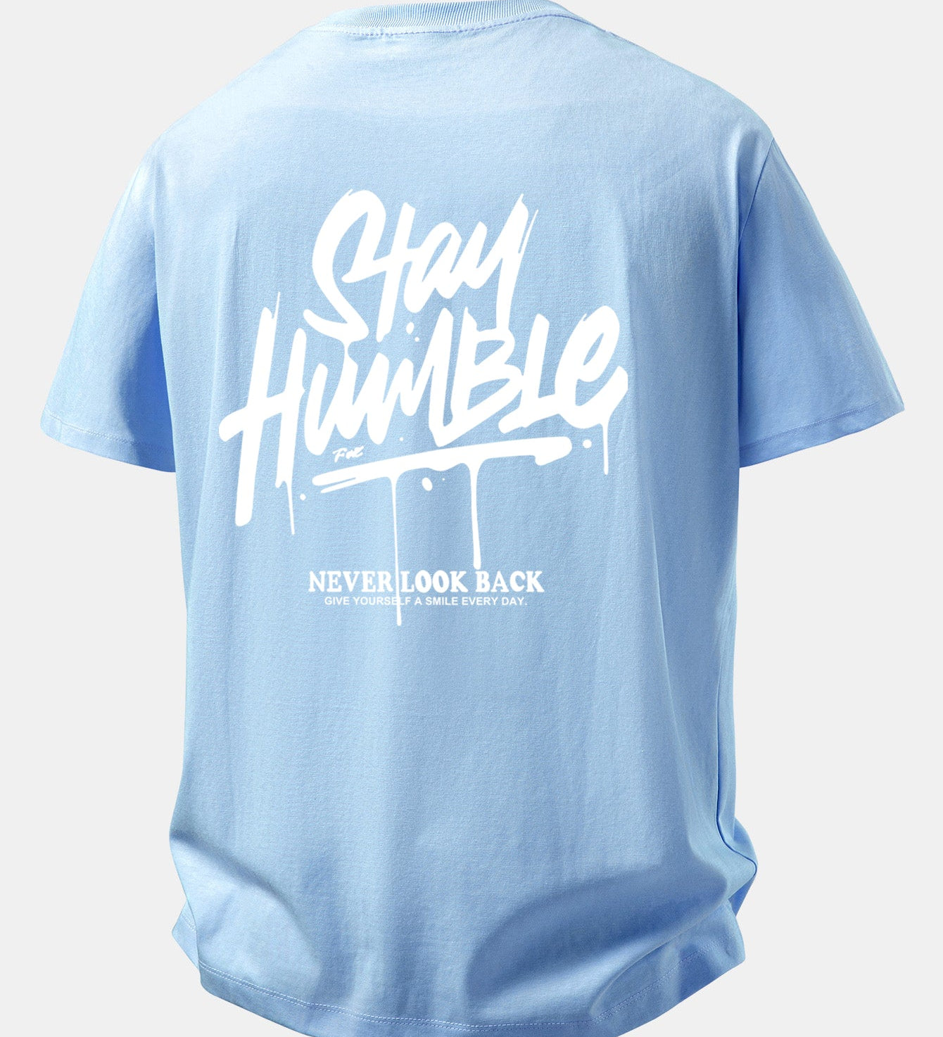 Pohodlné bavlnené tričko s potlačou Stay Humble