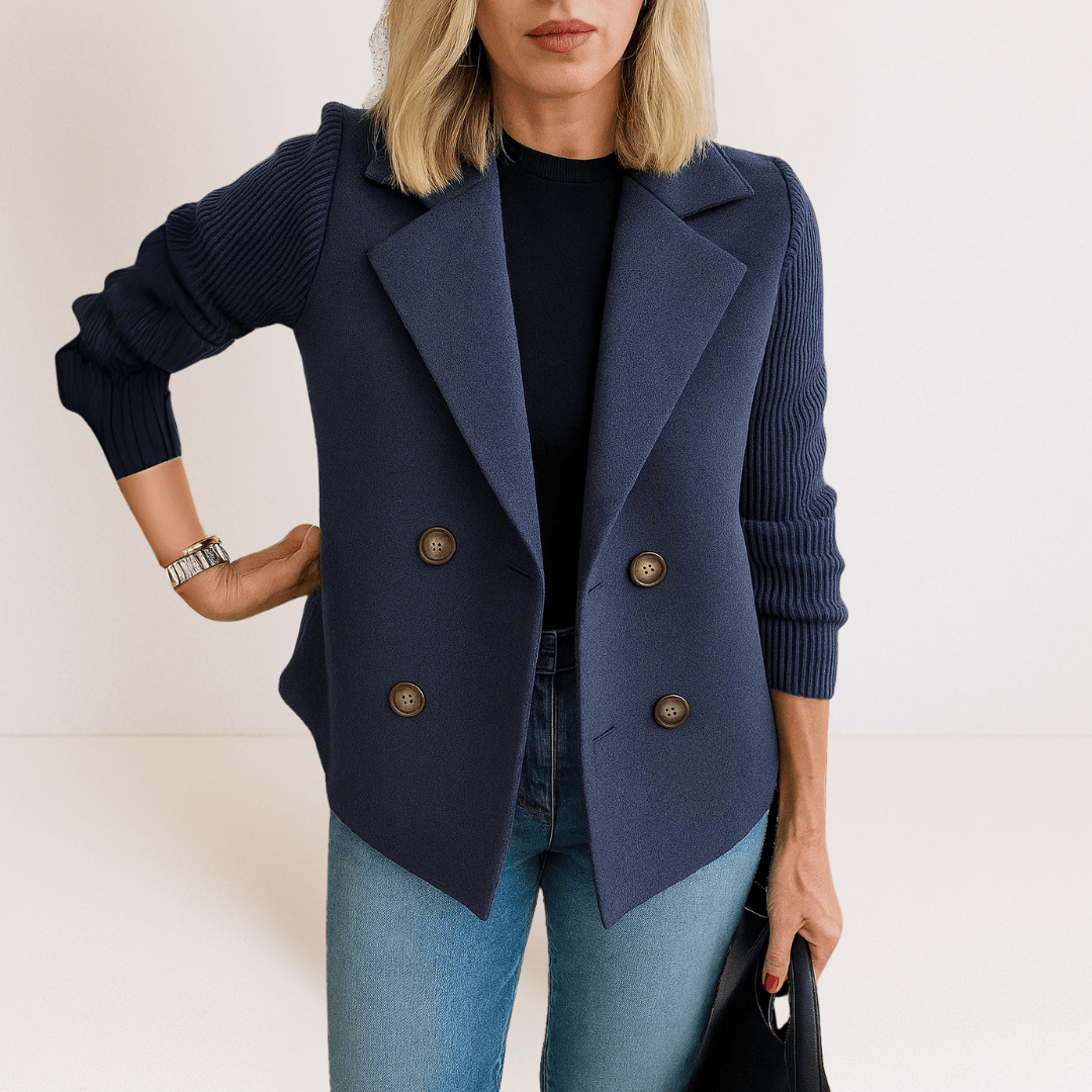 Marta™ | Elegantný kabát s chlpatými rukávmi