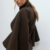 Lusana | Elegantný kabát s opaskom