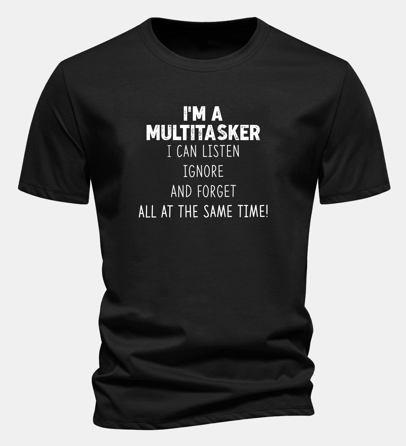 Bavlnené tričko s potlačou „It's A Multitasker“ v regular strihu