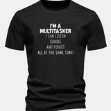 Bavlnené tričko s potlačou „It's A Multitasker“ v regular strihu