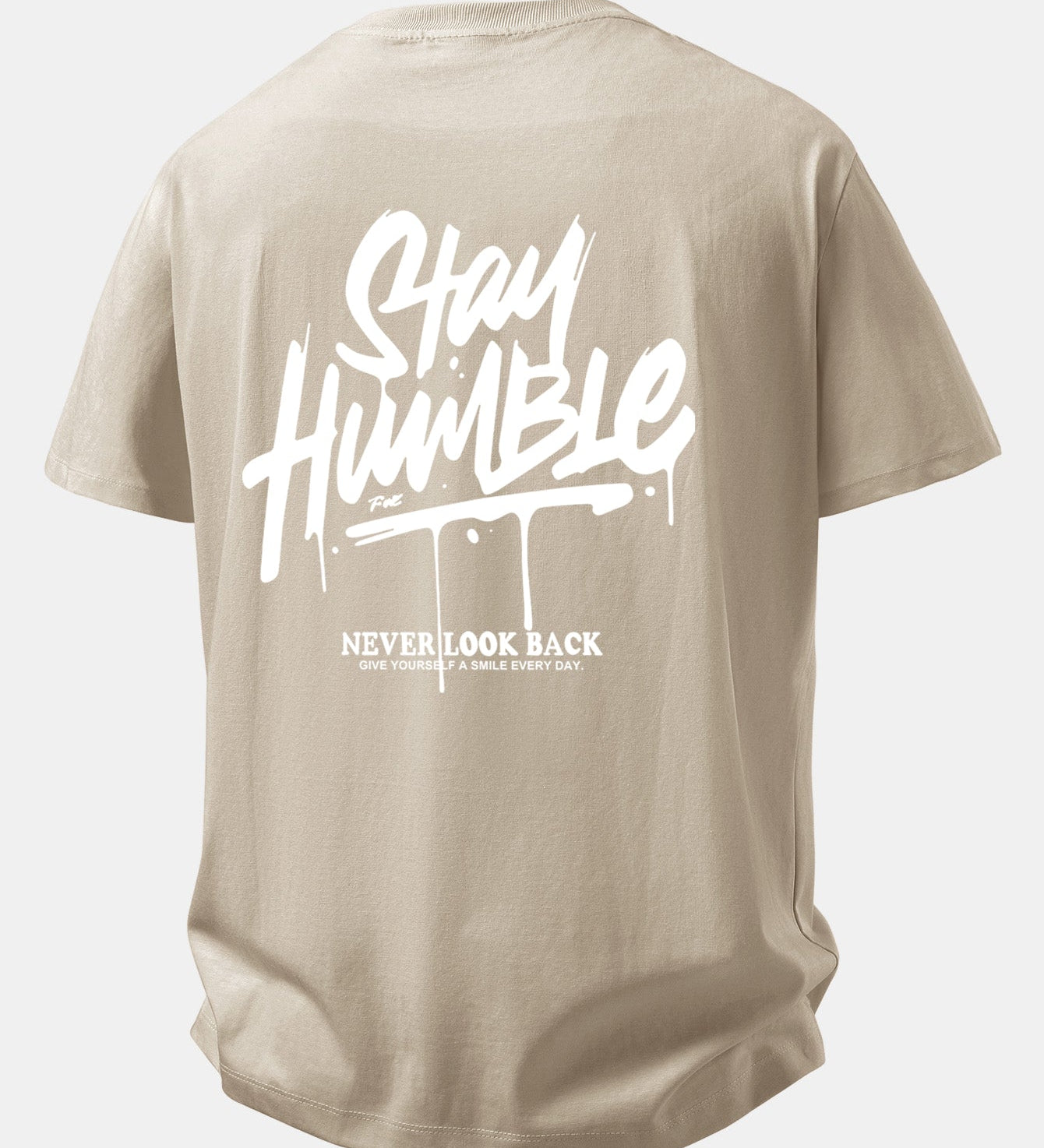 Pohodlné bavlnené tričko s potlačou Stay Humble