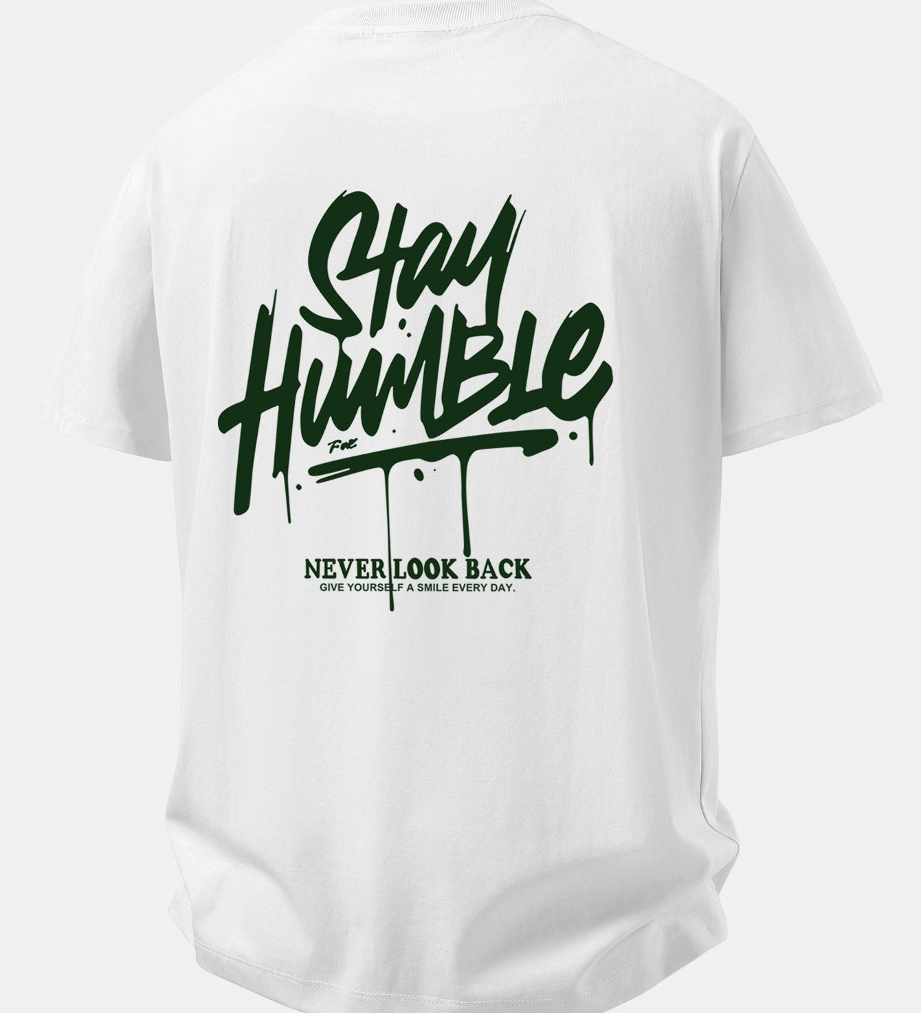 Pohodlné bavlnené tričko s potlačou Stay Humble