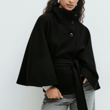 Lusana | Elegantný kabát s opaskom