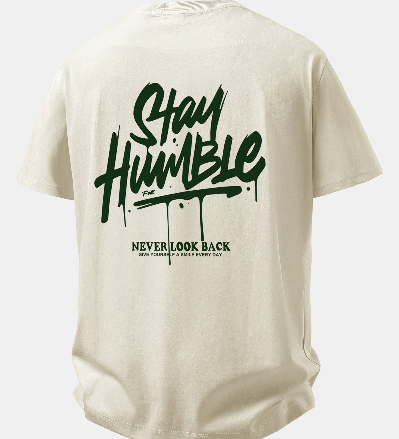 Pohodlné bavlnené tričko s potlačou Stay Humble