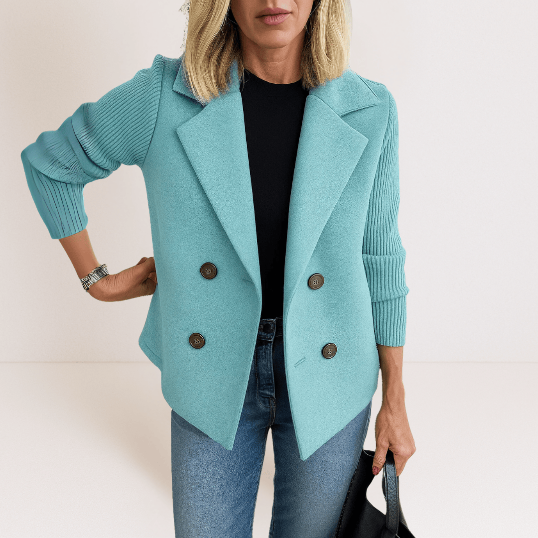 Marta™ | Elegantný kabát s chlpatými rukávmi