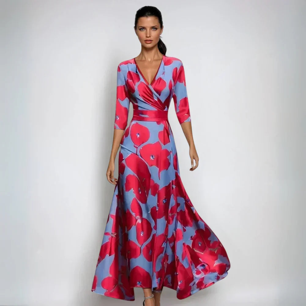 Elvira – Elegantná Šaty s Výstrihom do V