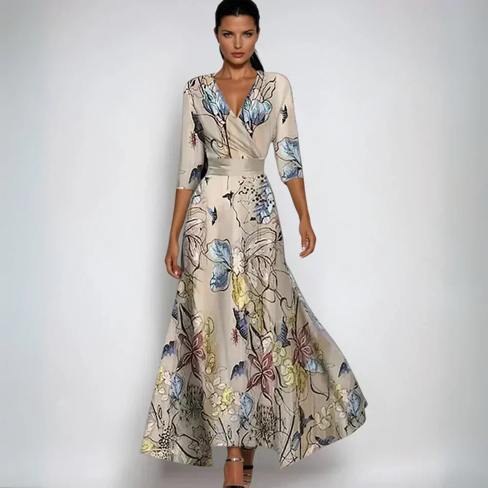 Elvira – Elegantná Šaty s Výstrihom do V