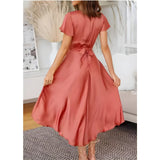 Ruxandra – Midi šaty s detailom v tvare uzla