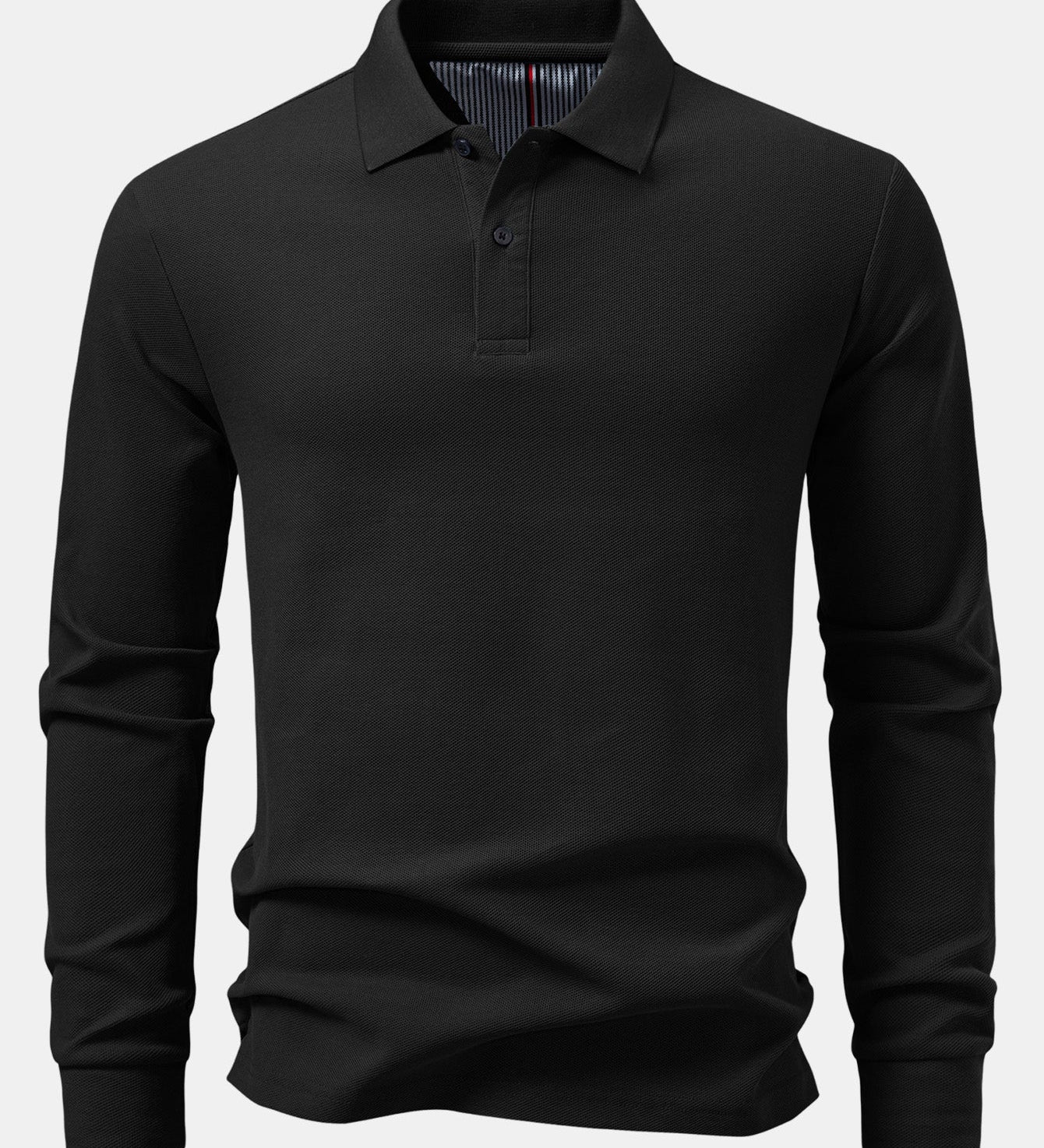 Dlhý rukáv bavlnené polo tričko