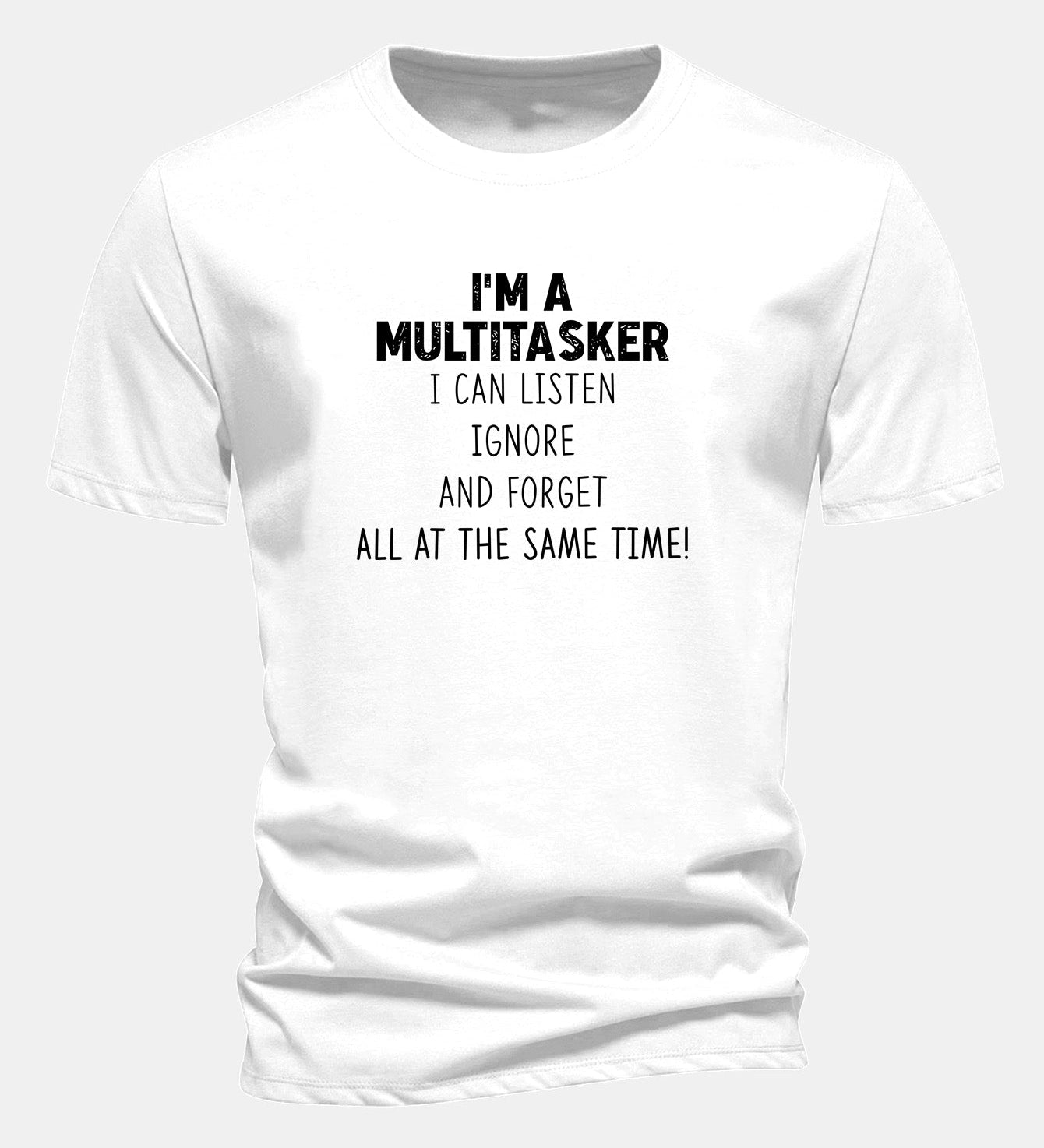 Bavlnené tričko s potlačou „It's A Multitasker“ v regular strihu