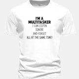 Bavlnené tričko s potlačou „It's A Multitasker“ v regular strihu