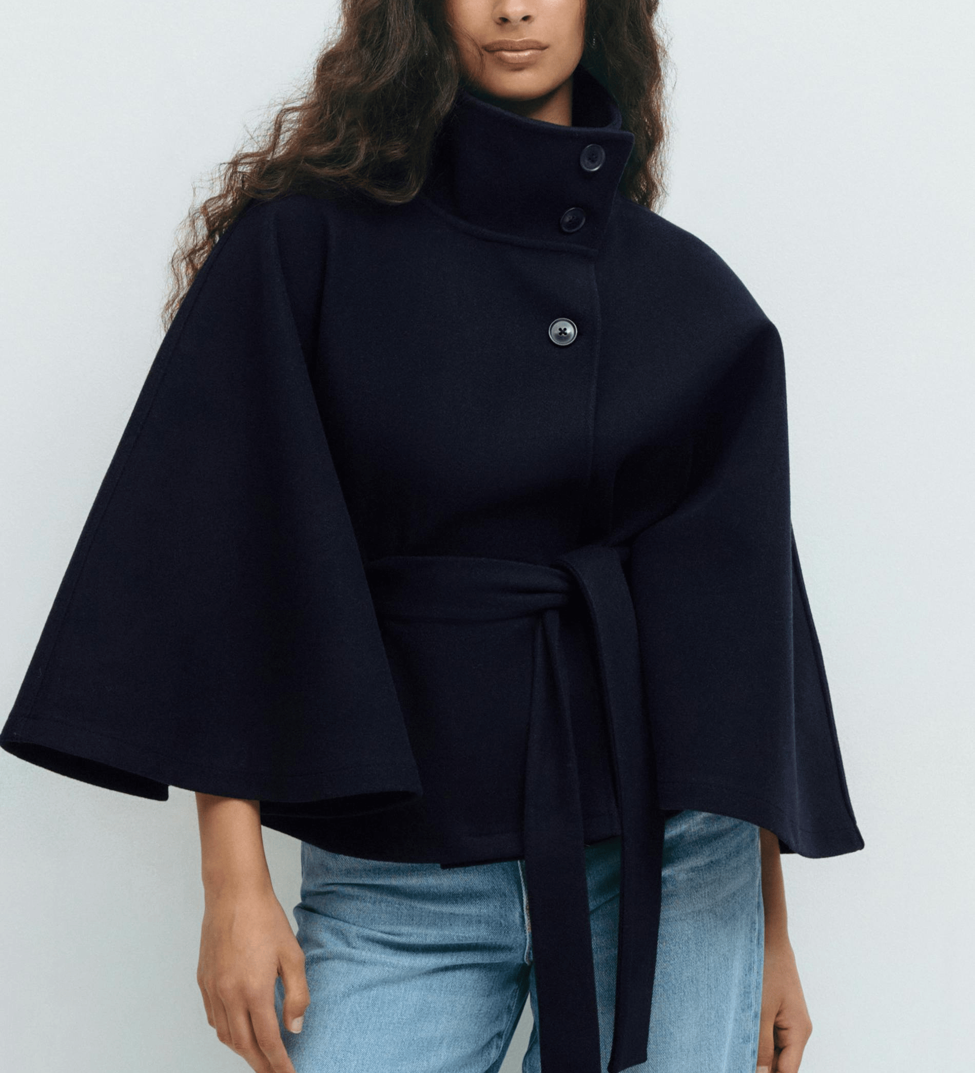 Lusana | Elegantný kabát s opaskom
