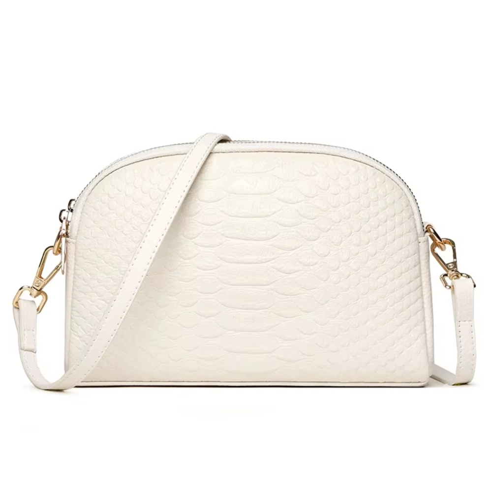 Cora — Mini Crossbody Taška s Exotickou Textúrou