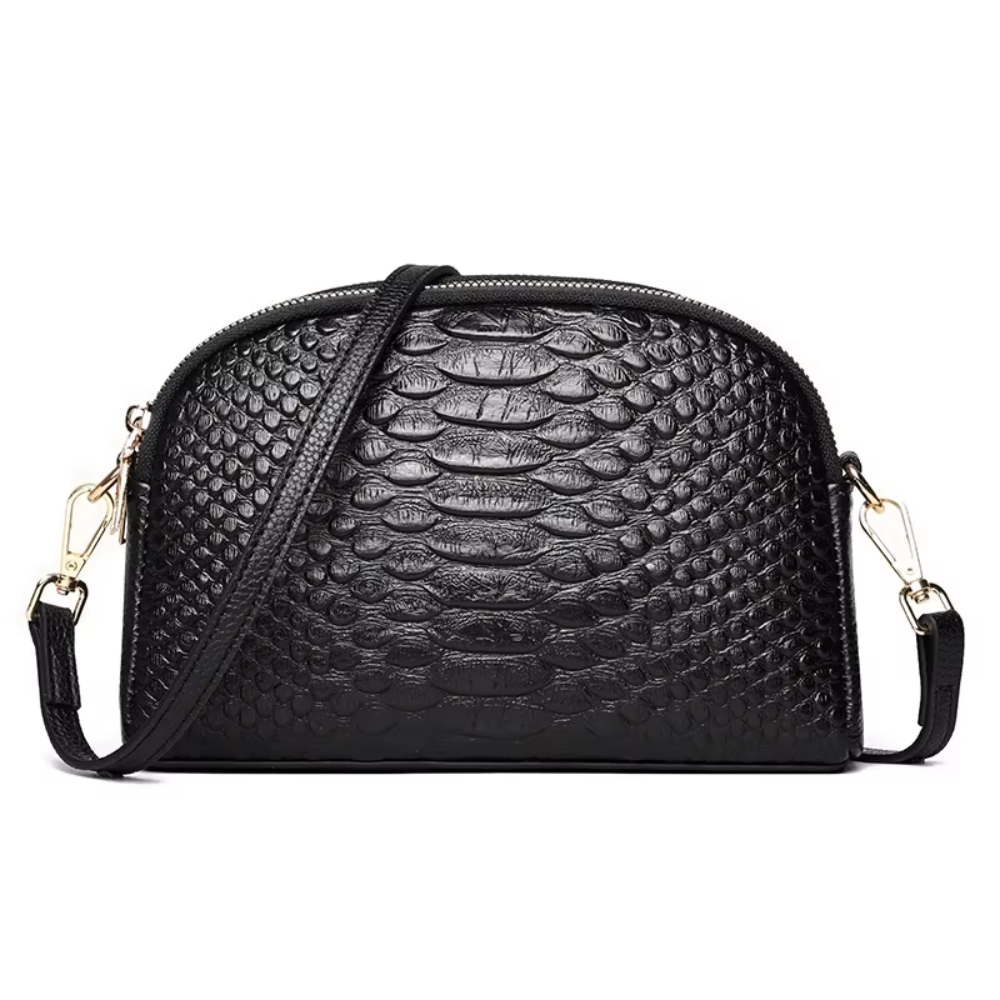 Cora — Mini Crossbody Taška s Exotickou Textúrou