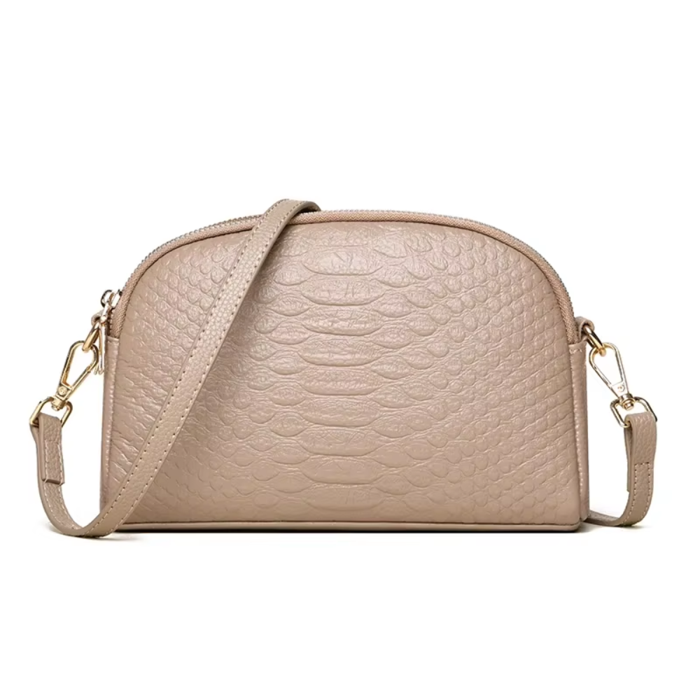Cora — Mini Crossbody Taška s Exotickou Textúrou