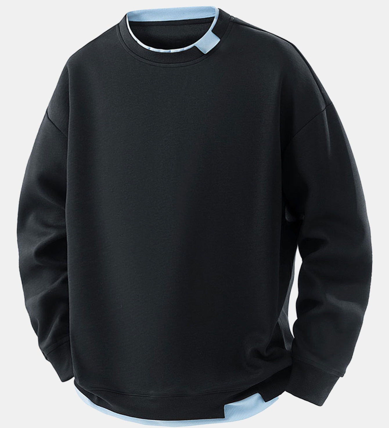 Camisola s okrúhlym výstrihom 2 v 1 vo voľnom strihu