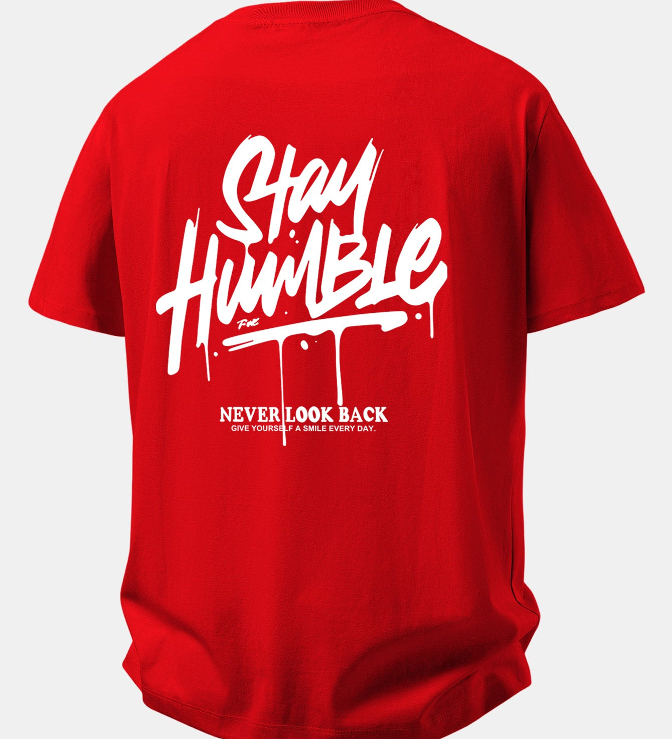 Pohodlné bavlnené tričko s potlačou Stay Humble