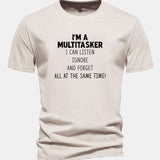 Bavlnené tričko s potlačou „It's A Multitasker“ v regular strihu