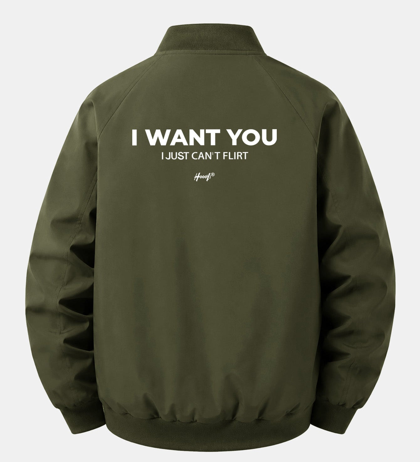 Bunda bomber so zipsom a uvoľneným strihom s potlačou „I Want You Back“