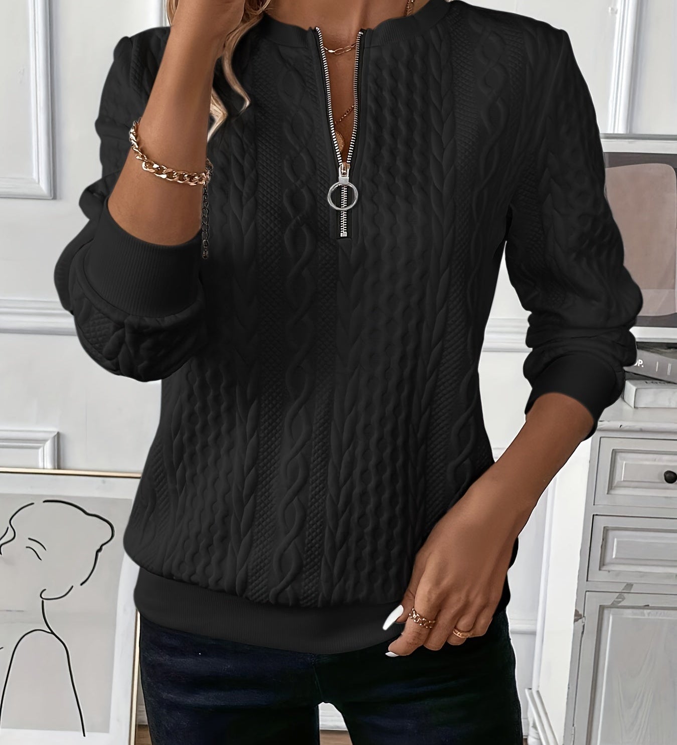 Flavia – Chic Pletený Pulover