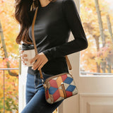 Clio — Mini Crossbody Taška Patchwork