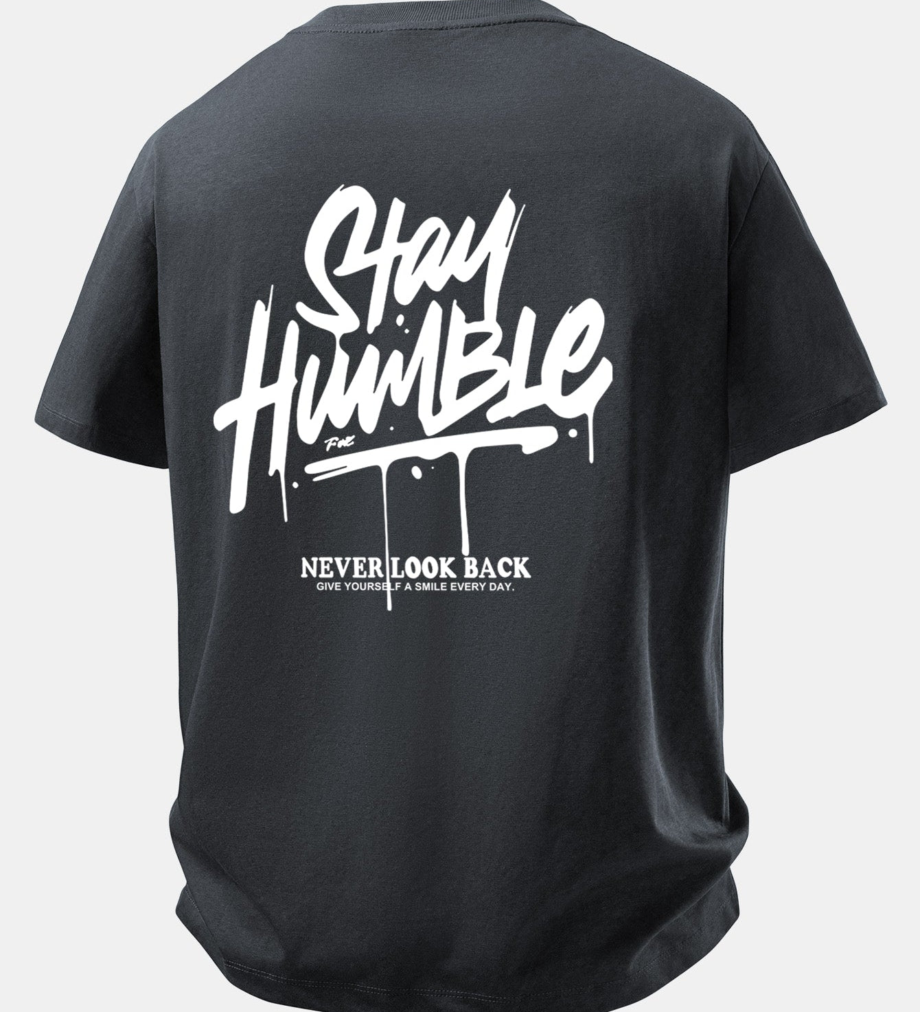 Pohodlné bavlnené tričko s potlačou Stay Humble