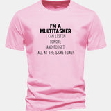 Bavlnené tričko s potlačou „It's A Multitasker“ v regular strihu