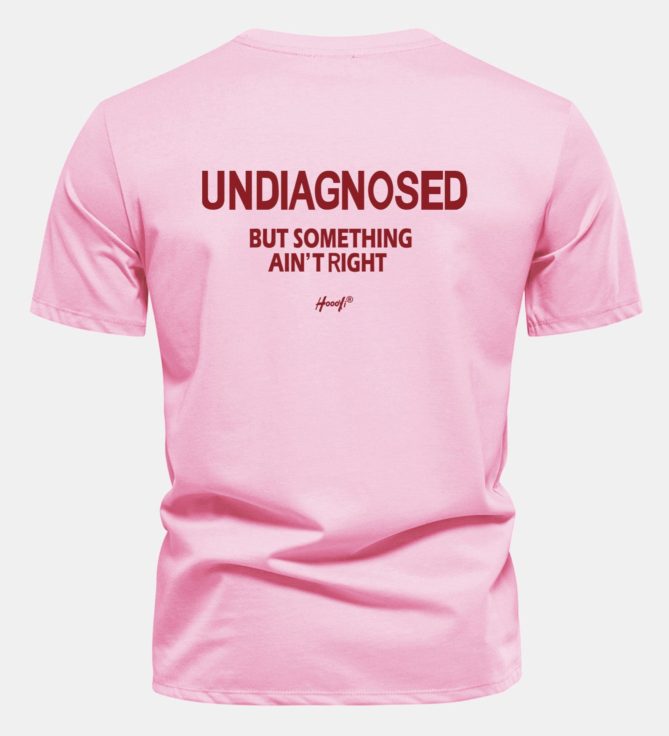 Bavlnené tričko Regular Fit s potlačou na chrbte "Undiagnosed But Something Ain't Right"