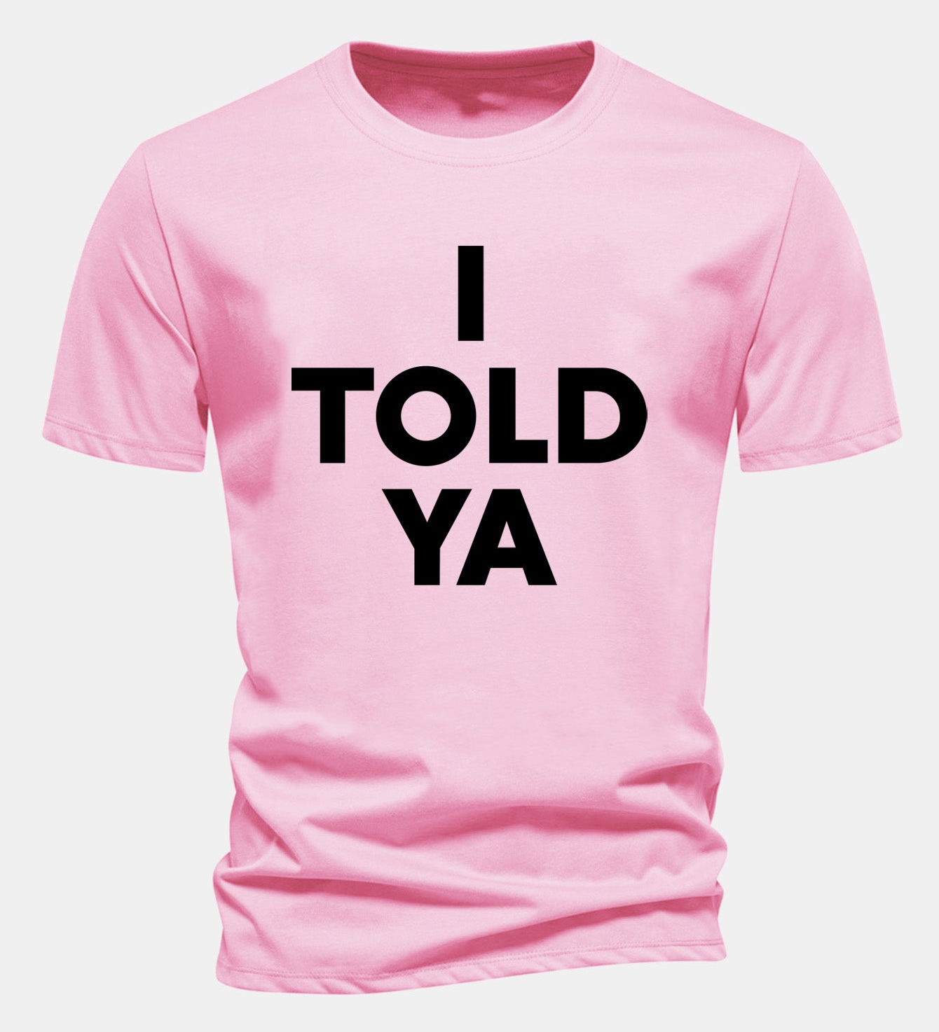 Tričko z bavlny s pravidelným strihom a potlačou „I Told Ya“