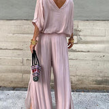 Larisa – Chic Letný Set s Voľnými Nohavicami
