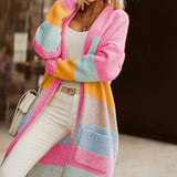 Noemi | Cardigan s Pastelovými Pruhy