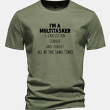 Bavlnené tričko s potlačou „It's A Multitasker“ v regular strihu