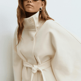 Lusana | Elegantný kabát s opaskom