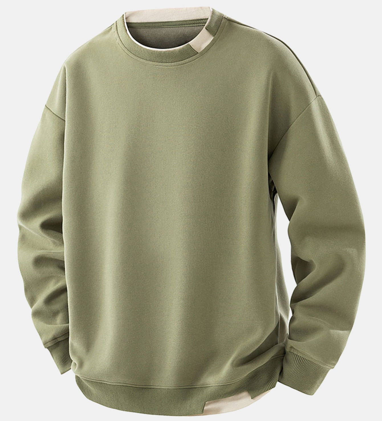 Camisola s okrúhlym výstrihom 2 v 1 vo voľnom strihu