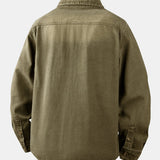 Pracovná košeľa z umývaného denimu