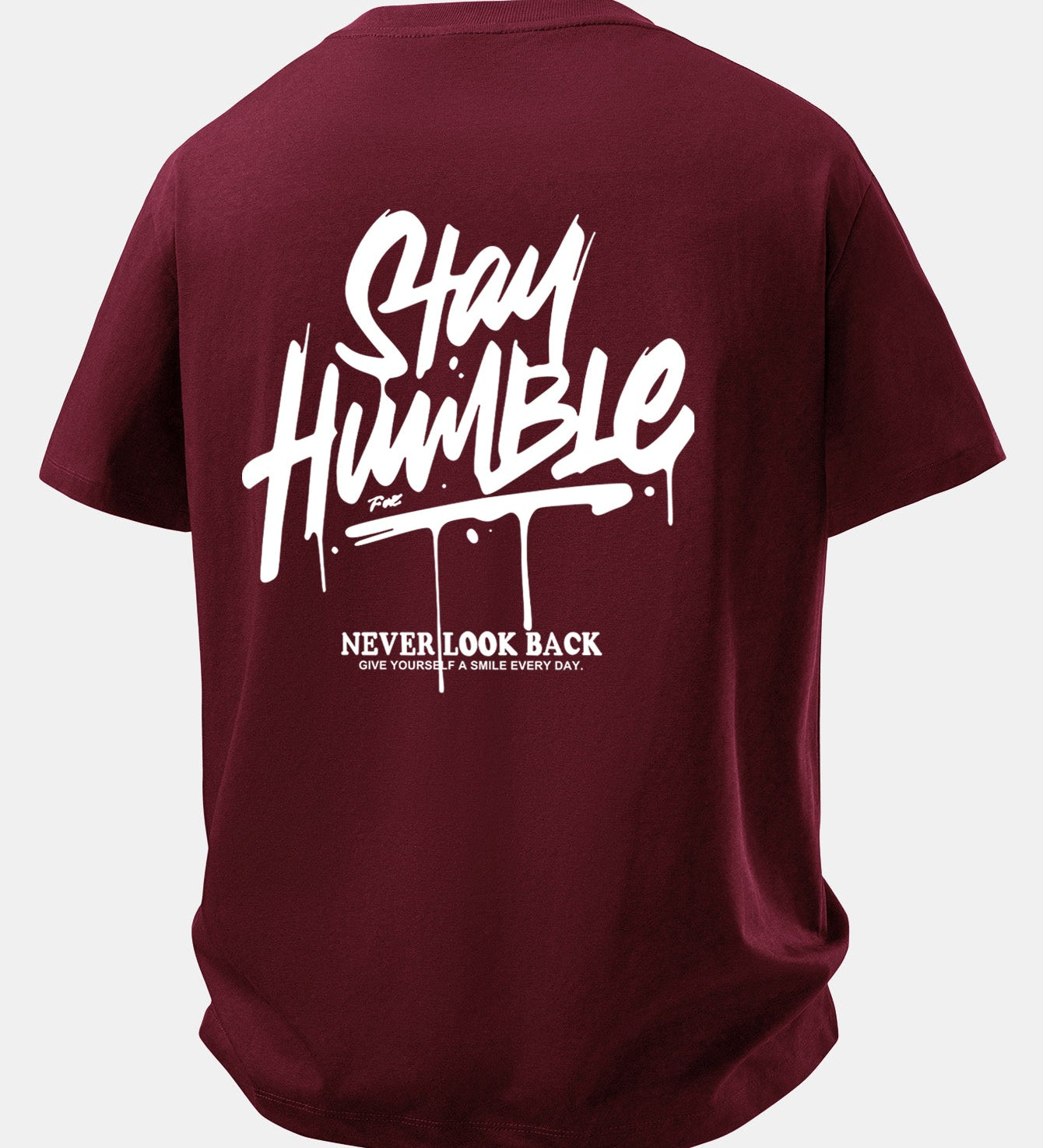 Pohodlné bavlnené tričko s potlačou Stay Humble