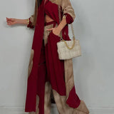 Ileana – Chic letný komplet s patchworkovým vzorom