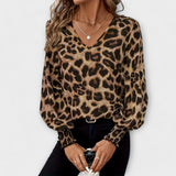 Sofia – Blúzka s Leopardím Tlačom