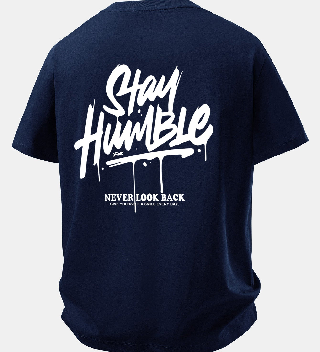 Pohodlné bavlnené tričko s potlačou Stay Humble