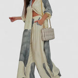 Ileana – Chic Letný Set s Patchwork Vzorom
