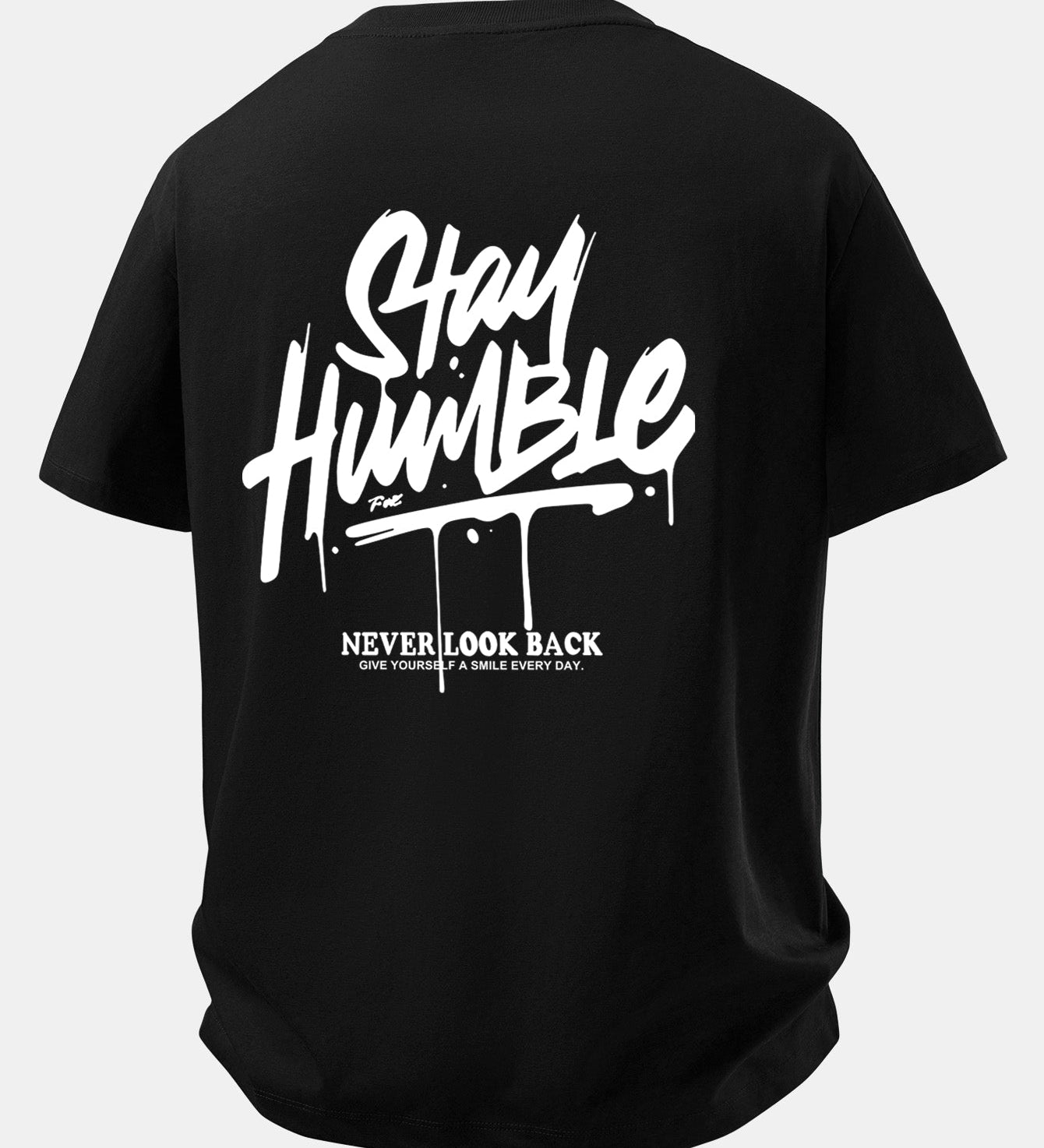 Pohodlné bavlnené tričko s potlačou Stay Humble