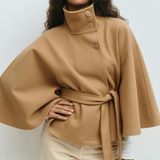 Lusana | Elegantný kabát s opaskom