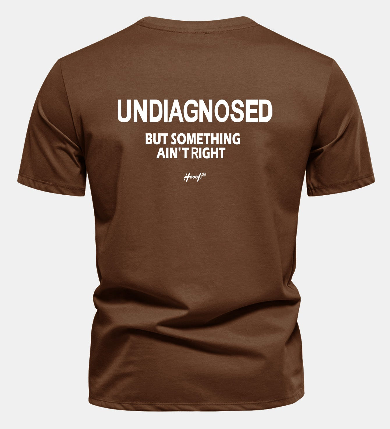 Bavlnené tričko Regular Fit s potlačou na chrbte "Undiagnosed But Something Ain't Right"