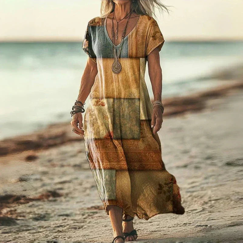 Elisabeta – Vzdušná Batik Šaty