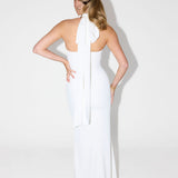 Clarisa – Maxi Halter Šaty so Sochárskym Strihom