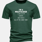 Bavlnené tričko s potlačou „It's A Multitasker“ v regular strihu